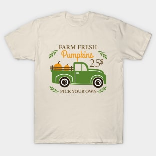 Halloween Pick-up Truck for Pumpkins T-Shirt